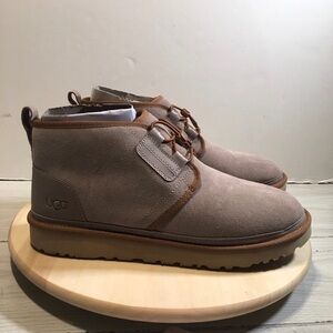UGG Neumel Ghillie Chukka Lined Winter Boots Beige Mens Size 13 NEW!